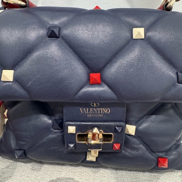 Valentino Garavani Candystud Top Handle Bag Leather Mini - Picture 9 of 17